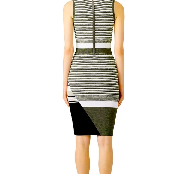 short knit dress long sleeve Black Long Balloon Sleeve Short Sweater Dress main image 1